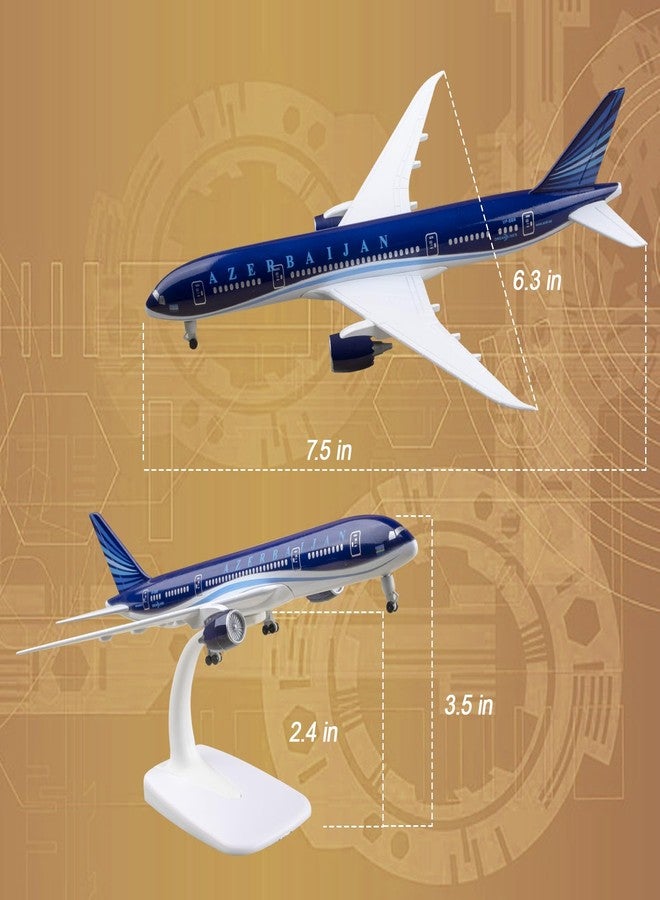 Bswath 1:300 Scale Model Airplane Azerbaijan 787 Model Plane Diecast Airplanes for Gift and Collection - Image 5